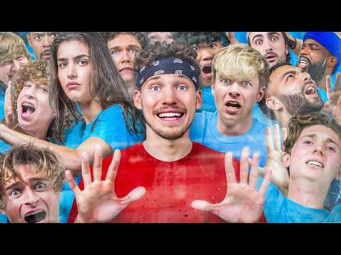 I Trapped 25 YouTubers on my Basketball Court