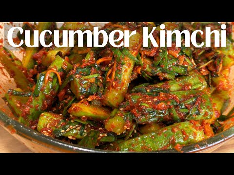 Addictive Cucumber Kimchi (Oi Kimchi) Recipe | Crunchy & full of flavour!