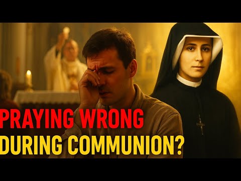 You pray badly during CommunionSaint Faustina explains what to say when receiving the Body of Christ
