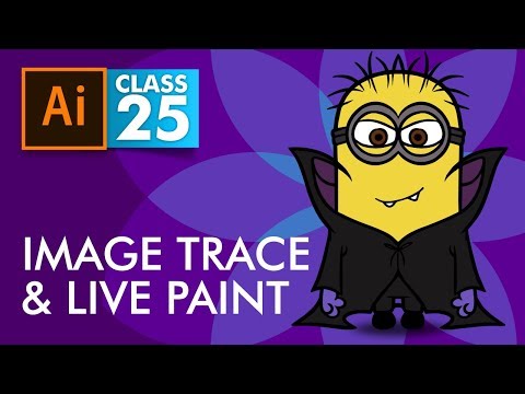 Adobe Illustrator - Image Trace and Live Paint - Class 25 - Urdu / Hindi