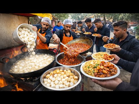 Ultimate Chilli Paneer Making in Kanpur | India’s Busy Fast Food Stall