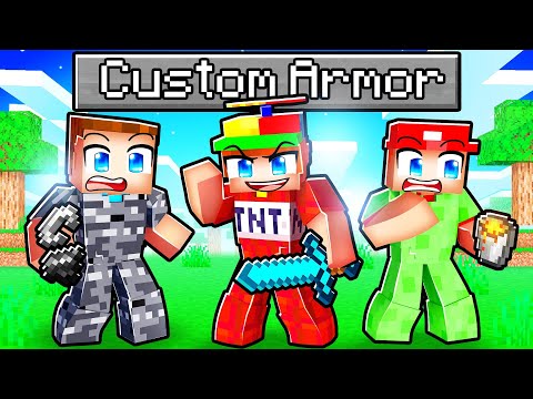 We Added CUSTOM ARMOR To Minecraft...