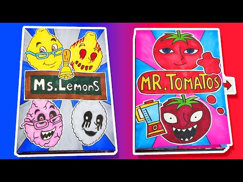 (공포게임) 미스 레몬 게임책🍋 vs 미스터 토마토 게임책🍅