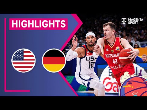 USA – Deutschland, Highlights | FIBA Basketball-WM 2023 | MAGENTA SPORT