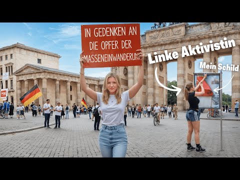 Ich bin mit diesem "rechten" Schild durch Berlin gelaufen & das ist passiert...