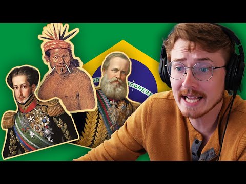 American Learns Portuguese with the HISTORY OF BRAZIL!!