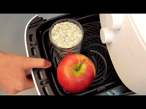 I put oatmeal + APPLE in the air fryer and what happened was pure magic!