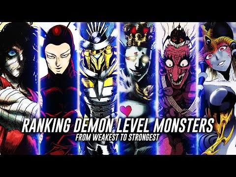 Ranking Demon Level Monsters From Weakest to Strongest (One Punch Man)