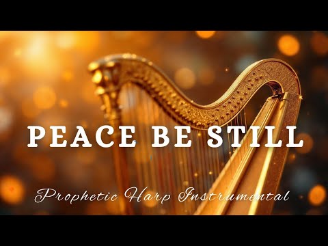Prophetic Warfare Harp Instrumental/PEACE BE STILL/Background Prayer Music 
