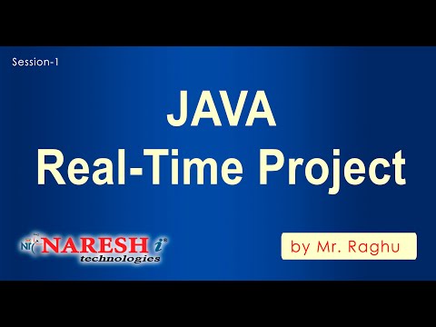 Java Real Time Project | Session-1 | by Mr. Raghu