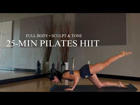 25-Min Pilates HIIT | Full Body Tone | No Equipment
