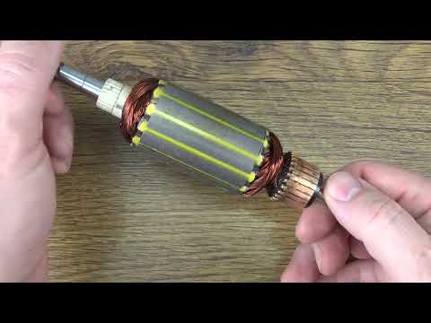 Rewinding the armature of the Bosch GSB 21-2 RE impact drill