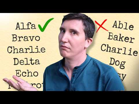 The genius logic of the NATO phonetic alphabet