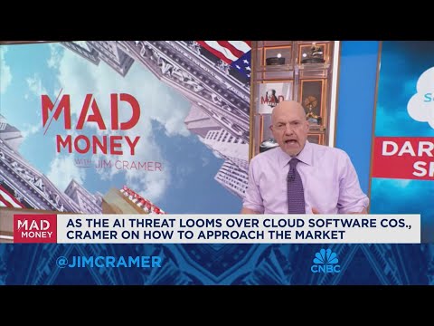 Jim Cramer talks how to navigate cloud software investing as the AI threat looms