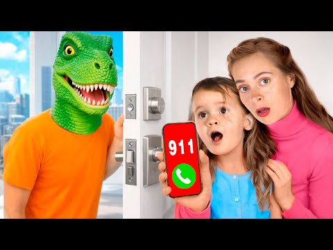 डायनासोर का रोमांच: शहर को बचाएं!