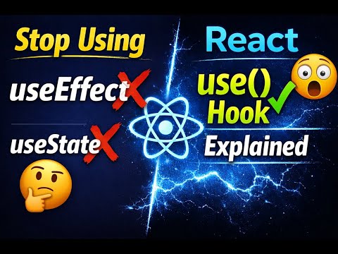 Stop Using useEffect Like This ❌ React use() Hook Explained