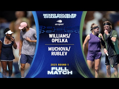 Williams/Opelka vs. Muchova/Rublev Full Match | 2025 US Open Round 1