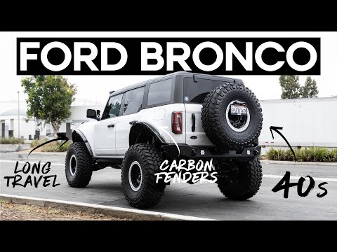 Ultimate White Ford Bronco Build | 40's, Long Travel, Carbon Wide Body