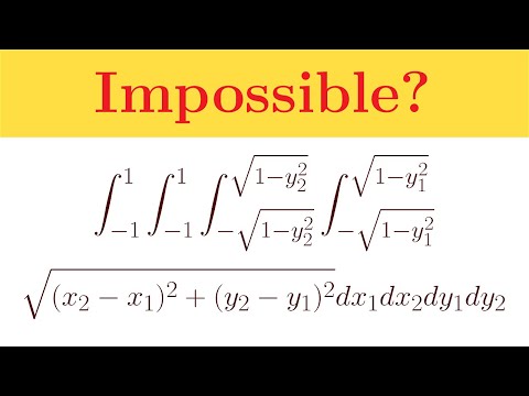 Solved simply: the impossible integral
