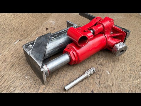 PEMIKIRAN TERAMPIL ‼ Diy tukang las merubah dongkrak manual menjadi banyak fungsi cerdas !!