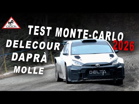 Test Delecour | Daprà | Molle | Monte-Carlo 2026 | Škoda & Toyota Rally2 [Passats de canto]