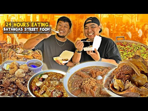 24 Hour Eating ONLY "BATANGAS STREET FOOD!" with ⁨@JayzarRecinto⁩ in BATANGAS!