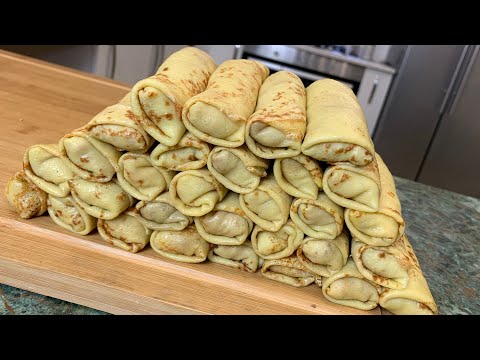 Нежнейшие блинчики с куриным фаршем тают во рту!!!