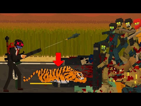 기상천외한 무기들로 좀비떼를 막는 게임