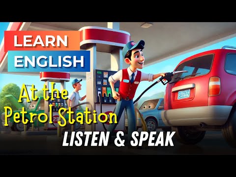At the Gas Station | Improve Your English | English Listening Skills - Speaking Skills - Petrol