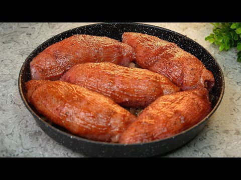 هاتي صدور دجاج وتعالي نحشيها بصل 🧅 رولات مسخن بطريقة صحية 