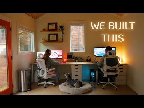 Backyard Office & Workshop | Full DIY Interior Build (Insulation, Drywall, and Mini-Split)