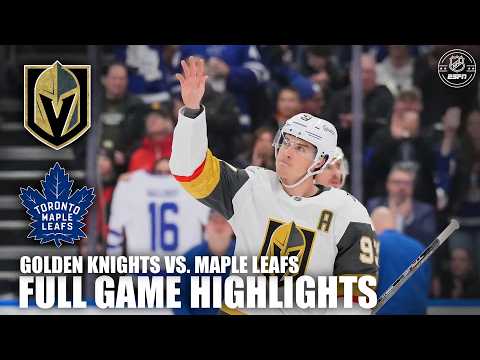 Vegas Golden Knights vs. Toronto Maple Leafs | Full Game Highlights | ESPN NHL