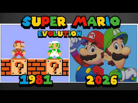 Evolution of Mario Games 1981 - 2026 | All Mario Games from Donkey Kong to Tennis Fever