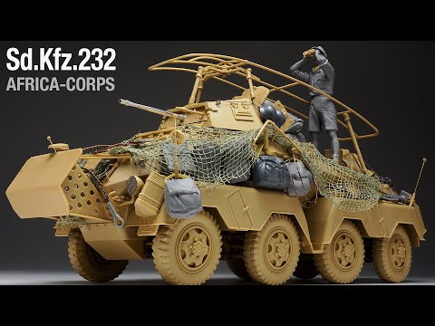Sd.Kfz.232 AFRICA-CORPS - Part 1 - 1/35 TAMIYA - Tank Model - [ model building ]