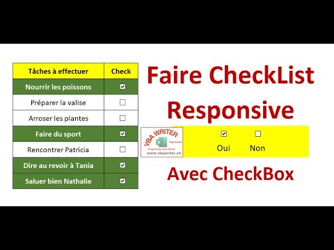 Excel CheckBox/ Reactive Check Boxes that Change Color Based on Values_23. VbaWriter.ch