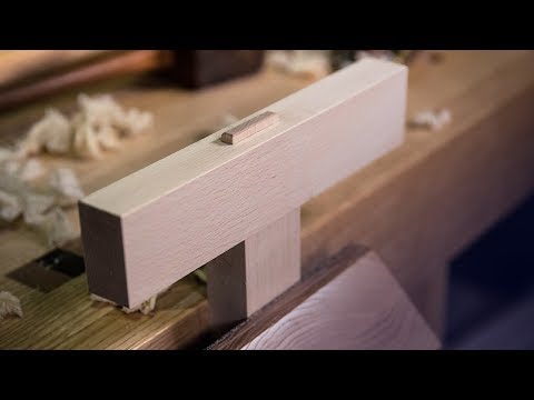 How to cut a THROUGH MORTICE AND TENON by HAND