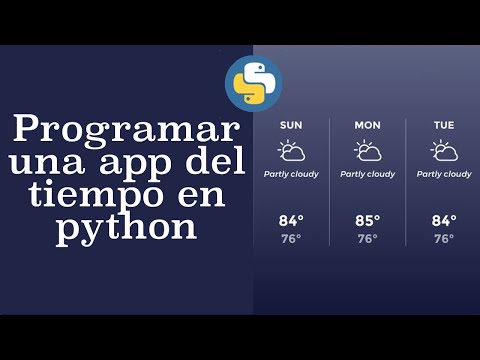 Python Tkinter App del tiempo