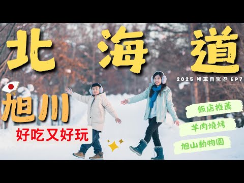 旭川冬季玩雪推薦 市區也能玩雪 看雪景?｜天金本店 羊肉燒烤  山頭火拉麵 旭山動物園 市區飯店推薦｜北海道冬季自駕旅行 EP7