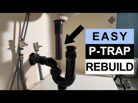 SINK DRAIN DOESN'T LINE UP WITH P-TRAP PLUMBING
