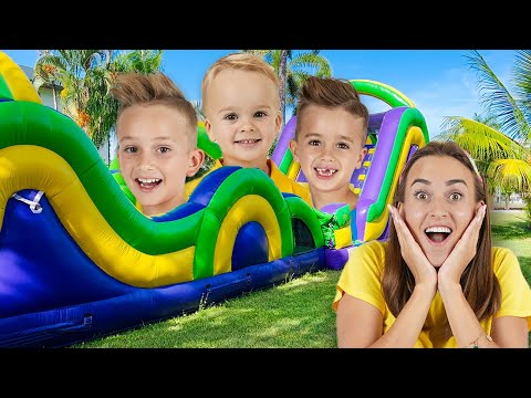 Vlad y Niki - Desafíos del día de campo con la superestrella de la WWE