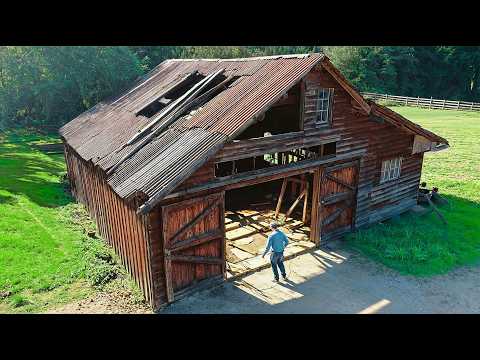Man Transforms Abandoned Garage into Dream Workshop | Full Build by @DailyBergstrom