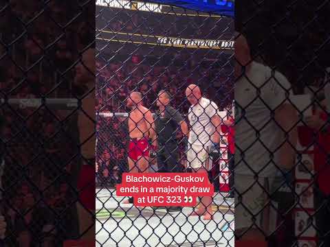 Majority draw for Blachowicz vs. Guskov #UFC323