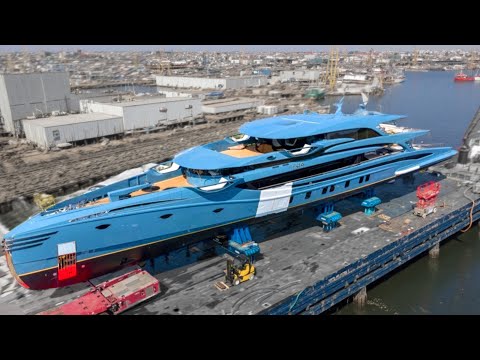 SuperYacht Factory where The INSANE Yachts are made🌊Production process inside MegaYacht yards