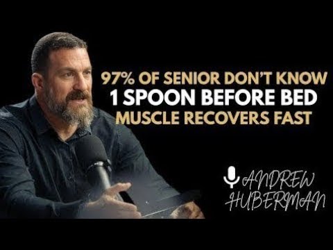 1 Spoon Before Bed for FAST Muscle Recovery | Dr. Andrew Huberman Explains 💪 | The Science of