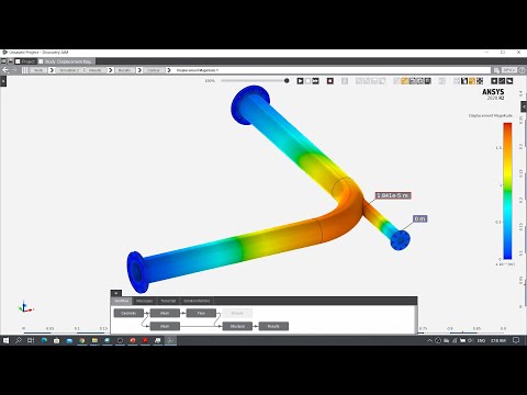 (60fps) Getting started: Fluid-structure interaction using Ansys Discovery AIM