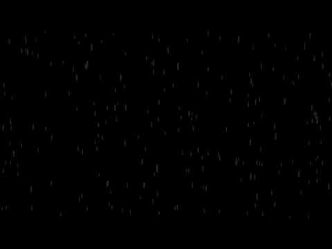 Drizzling Rain Falling Particles Black Background 4K (No Loops)