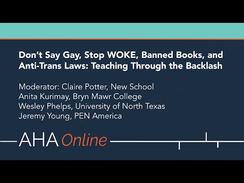 Don’t Say Gay, Stop WOKE, Banned Books, and Anti-Trans Laws: Teaching Through the Backlash