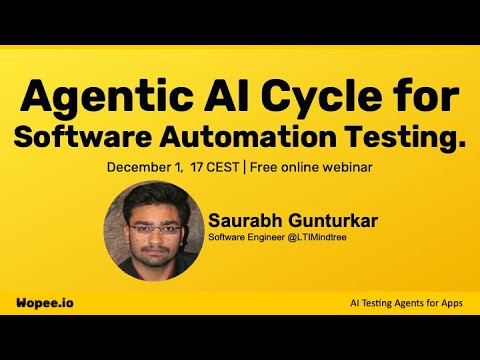 Agentic AI Cycle for Software Automation Testing