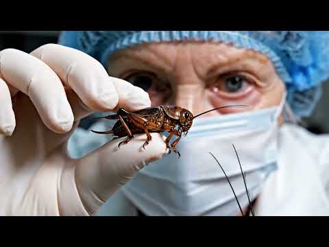 Mass Cricket Harvest Day: Millions of Crickets Collected and Prepared for Processing