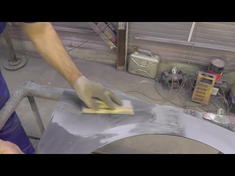 Красим уверенно №5. Шлифовка детали под грунт "мокрый по мокрому".